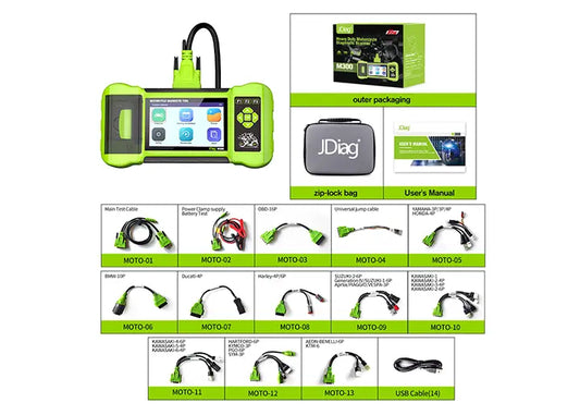 obd 2 scanner tool JDiag M300 with 14 cables