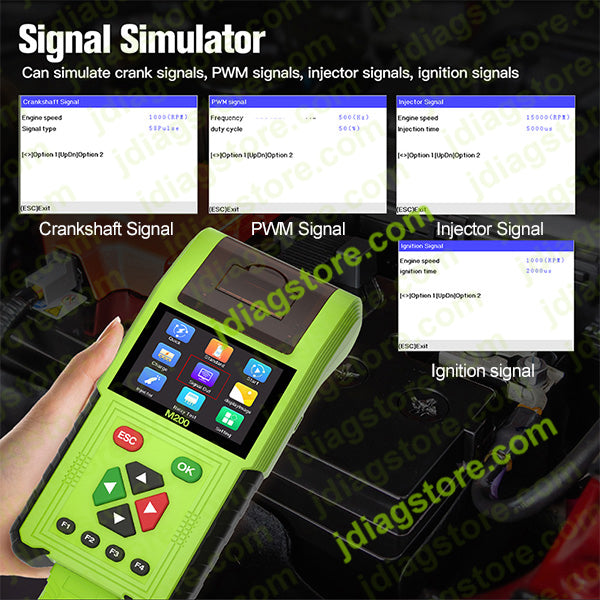 obd 2 scanner tool  equiped siagnal simulator