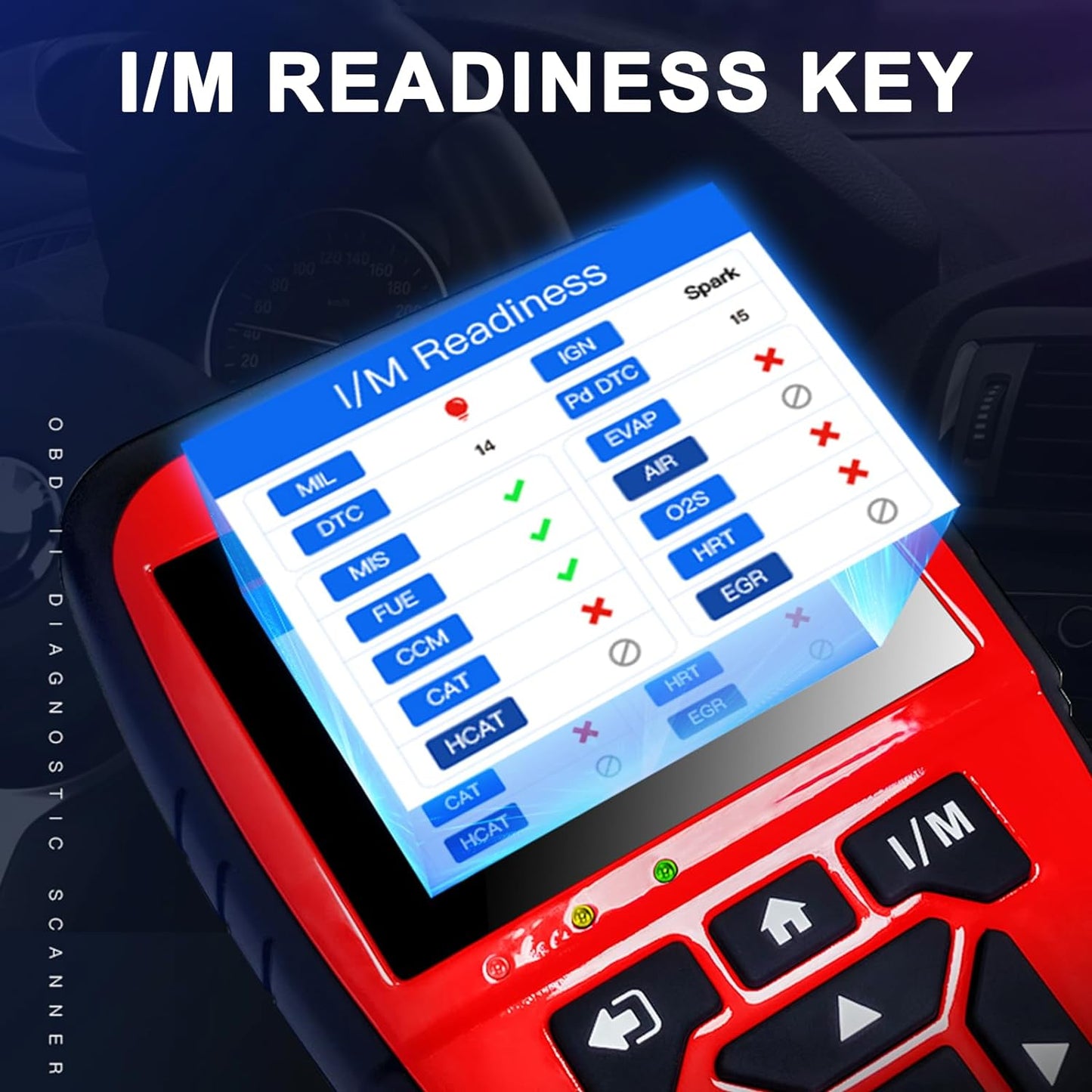 Topdiag JD906 OBD2 Scanner Check Engine Light Code Reader Live Data I/M Readiness Newest Battery Tester Car Diagnostic Scan Tool