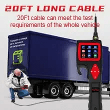 Power Probe Topdiag P200 has 20FT long cable