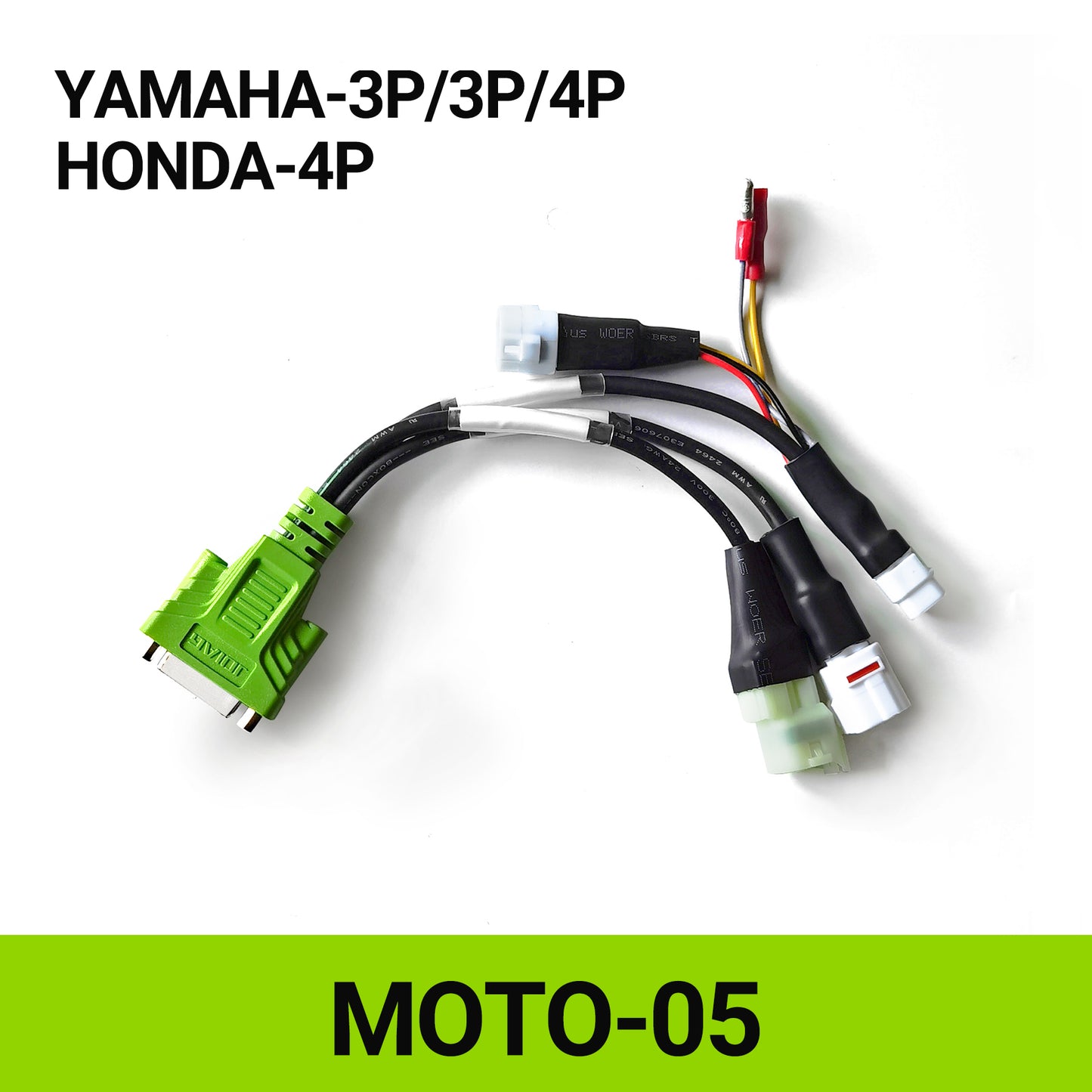 JDiag OBD2 Test Cables, With JDiag M100Pro/M200/M300 Motorcycle Scanner, For BMW-10P, Harley-4P/6P, YAMAHA-3P/4P, HONDA-4P