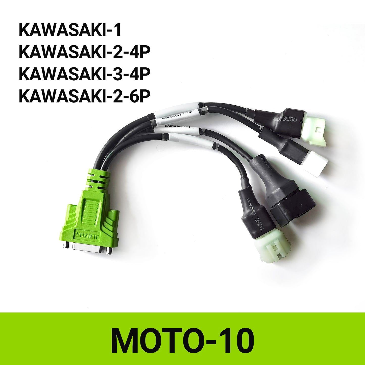 JDiag OBD2 Test Cables, With JDiag M100Pro/M200/M300 Motorcycle Scanner, For BMW-10P, Harley-4P/6P, YAMAHA-3P/4P, HONDA-4P