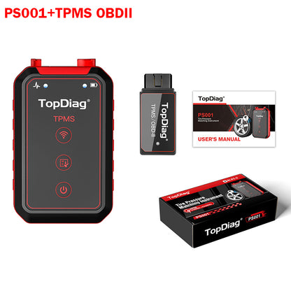 TopDiag PS001 Car TPMS Diagnostic Service Tool Activate Relearn Sensors Program TPMS OBDII Kit Tire Pressure Matching Instrument