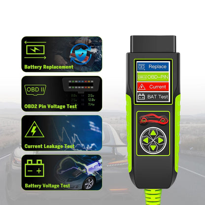 Topdiag BT400 Car Battery Tester Automotive OBD Scan 12V/24V 20-2000 CCA Battery Analyzer Load Test Auto Cranking Charging Tool