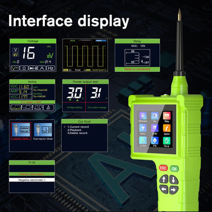 Interface display of Circuit Tester P200Pro