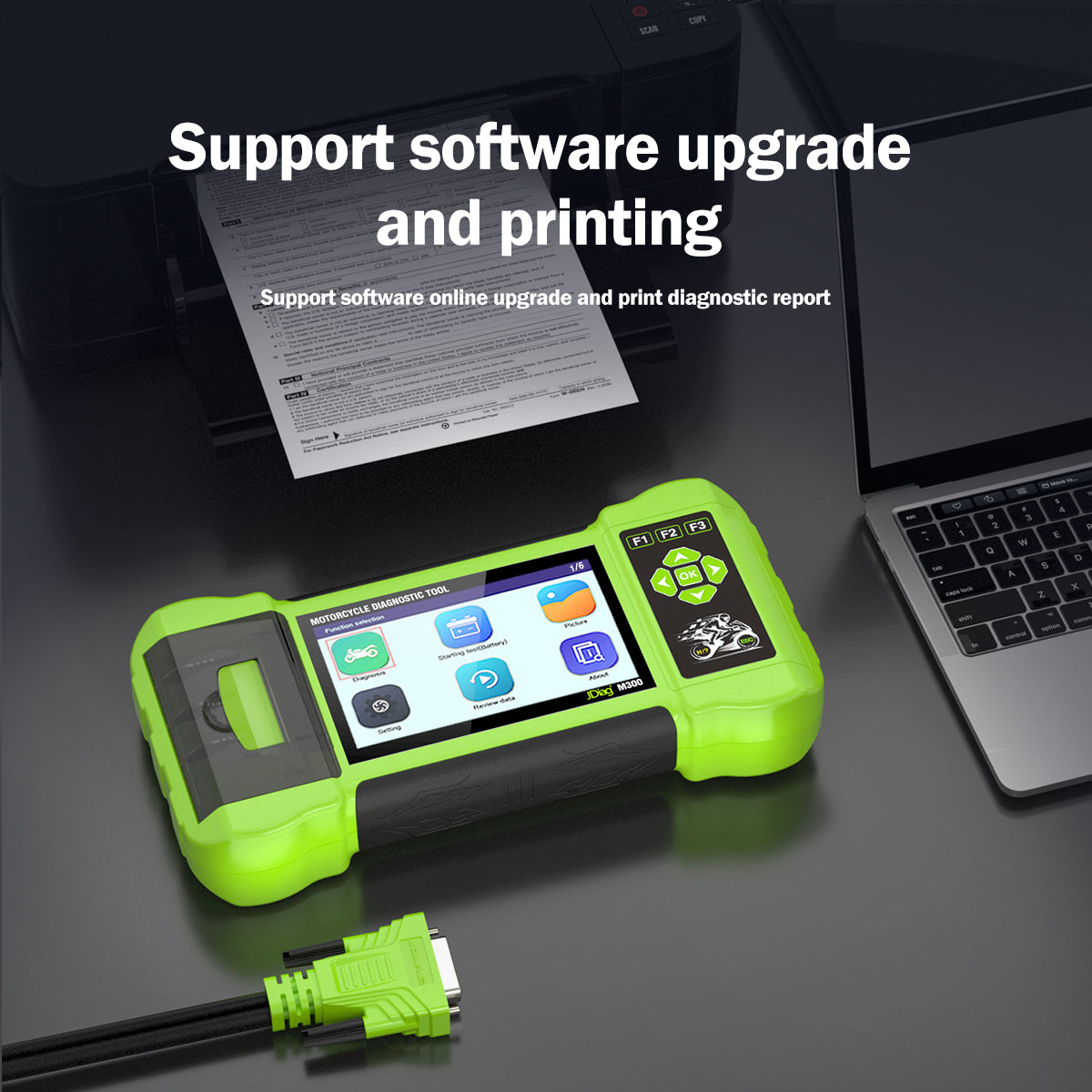 diagnostic scanner tool  can support software upgrade and printing