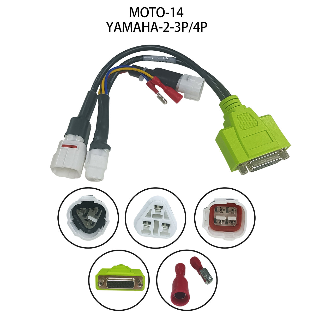 Motorcycle Test Cables for M100 / M100Pro Motor scanner Moto1-24 Cables For Different Brand Yamaha Honda KTM Test Line With Jdiag M100 Pro